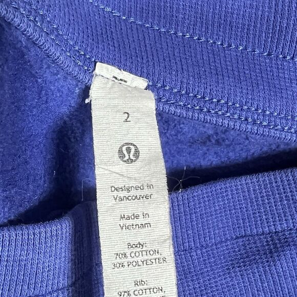 Lululemon Scuba Jogger Size 2 HR High Rise Relaxed Psychic Blue Sweatpants - Picture 10 of 13